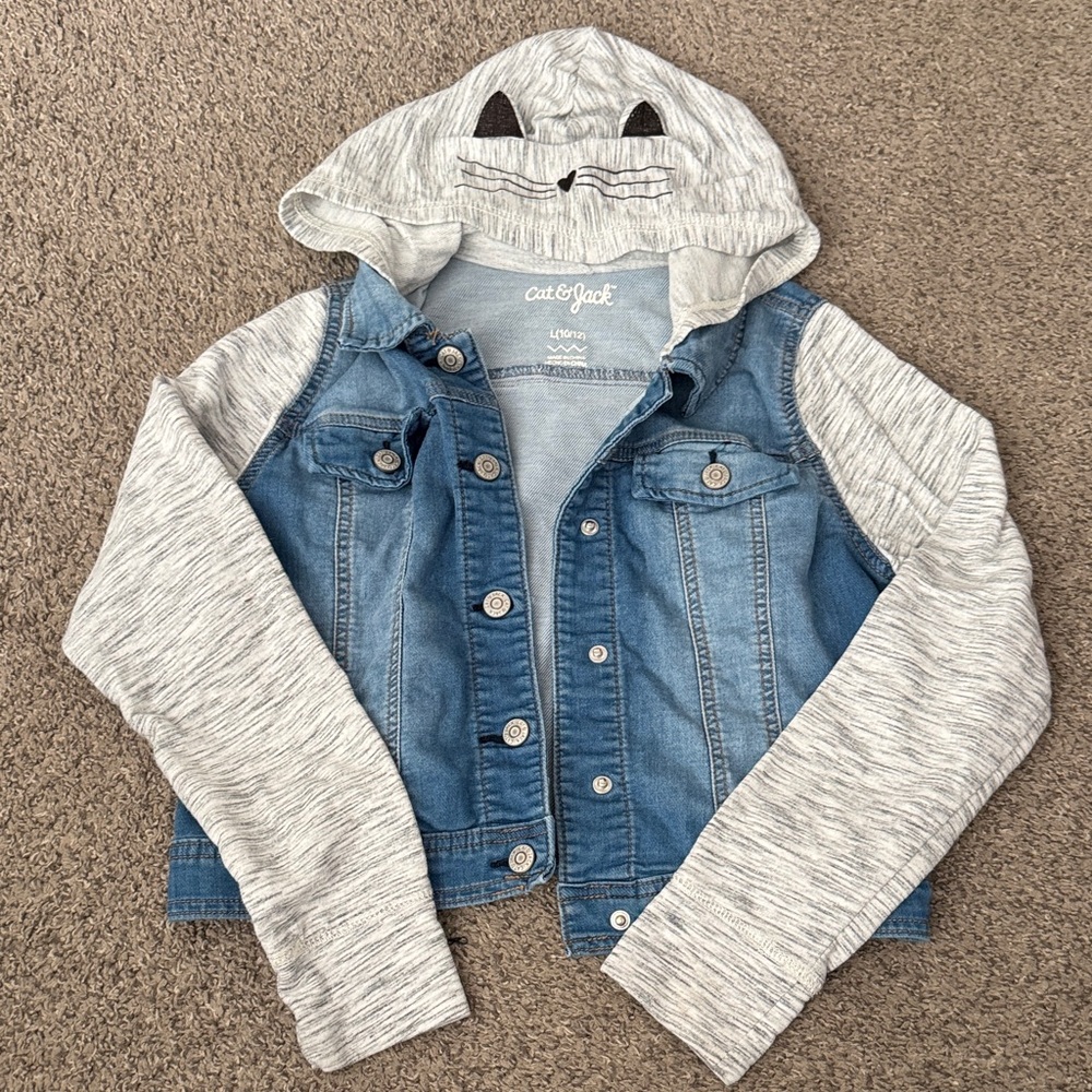 Cat & Jack Denim and Heather Gray Kids Jacket